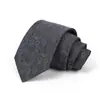 Gravata Masculina para Negócios, Banquete, Uso Casual, Gravata de Luxo, Estampa Jacquard de Seda Poliéster, Logo Bordado, Atacado Personalizado