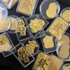 Pegatinas para Teléfono Móvil con Monedas de Oro 999, Dios de la Riqueza, Princesa que Florece el Dinero, Gato de la Suerte, Salud, Imanes para Refrigerador, Pequeños Regalos