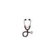 Broche geométrico simples europeu e americano para estetoscópio de médico, design criativo, pino de liga colorida, distintivo de metal prateado com esmalte