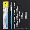 Cuchillo de Tallar de Venta Caliente Transfronterizo Juego de Cuchillos para Cortar Papel Modelo de Sello de Goma para Tallado de Papel Estudiante Cuchillo Manual para Cortar Papel Venta al por Mayor