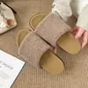 Pantuflas peludas de suela gruesa Birkenstock, estilo coreano, para casa, pantuflas peludas cálidas de otoño e invierno para mujer, nuevo modelo 2026