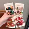 Nuevos Accesorios para el Cabello de Nudo Navideño Lindo Copo de Nieve Reno Hombre de Jengibre Pinza de Pelo para Niños Accesorios para el Cabello de Vacaciones para Niñas Pasadores