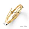 Pulseira de Aço Titânio Trevo de Quatro Folhas para Mulheres, Aço Inoxidável, Cor Dourada, Algarismos Romanos, Luxo Leve Europeu e Americano, Não Desbota, Atacado Fabricante Original