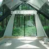 Barraca automática para camping ao ar livre fornecimento no local instalação sem ferramentas para 5-8 pessoas para aumentar o camping cola prateada UV ventilação