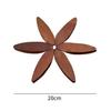 Tapete isolante de madeira de nogueira preta Grove Coaster Creative Home Anti-scalding Placemat Log Tea Holder Decoração de mesa fofa