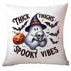 Nova Capa de Almofada Popular da Amazon para Halloween Série Fantasma Fofo Material de Linho Decoração de Sofá de Halloween