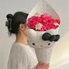 Papel Cuadriculado Pequeño Fragante Estilo Gato Kt Nuevo, Papel de Regalo Floral Grueso y Resistente, Papel Cuadriculado Vintage al por Mayor
