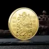 Monedas Conmemorativas Turísticas Fujian Putian Mazu Guanyin Tathagata Dios de la Riqueza Medalla Conmemorativa Oro y Plata En Stock