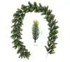 Decoración Navideña Transfronteriza Hoja de Ciprés Hojas de Pino Agujas de Pino Simuladas Ratán Navideño Pasamanos de Escalera Agujas de Pino Americano Navideñas
