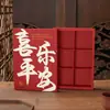 Caja de Regalo Roja de Año Nuevo Empaque Caja Vacía Copo de Nieve Repostería Galletas Dulces Snacks Pastelería de Yema de Huevo Souvenirs