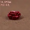 Loto Púrpura Dorado Cinabrio Rosa Trébol de Cuatro Hojas Flor de Cinco Pétalos Cuentas Sueltas Gota Pequeña Joyería Tejida a Mano DIY