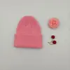 Chapéus de Tricô Outono e Inverno para Meninos e Meninas, Chapéus Quentes, Cor Sólida, Chapéus Simples para Clima Frio, Chapéus de Lã Estilo Minimalista para Crianças Maiores