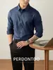 [Lanxess Modal] Camisa Masculina Sem Costura e Que Não Amassa - Pacote com 60 Peças - Primavera e Outono - Elegante para o Trabalho - Manga Longa - Cor Lisa