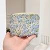 Bolsinha Pequena para Moedas Estampada Batom Bolsa Cosmética Meninas Bolsa Menstrual Mini Armazenamento Tecido Zíper Bolsa Cosmética