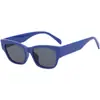 Refrescante Playa playa marco blanco negro vintage gafas de sol cara pequeña parasol protección UV gafas de sol niñas rosa Azul
