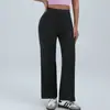Nuevos pantalones de yoga holgados para mujer, de cintura alta, adelgazantes, pantalones casuales de pierna recta para correr al aire libre y actividades de fitness