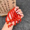 Pulsera de Arenisca Roja con Bajo Contenido, Pulsera de Loto, Pixiu y Calabaza para la Buena Suerte, Venta al por Mayor y Dropshipping