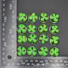 Venta Directa de Fábrica de Cuentas de Vidrio de Flor Natural Real de Trébol de Cuatro Hojas, Pulseras, Collares, Llaveros, Accesorios de Joyería, Materiales Hechos a Mano