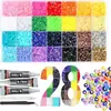 Bestseller transfronteiriço conjunto de acessórios para nail art em caixa com 40 grades 32 grades com pérolas, strass de fundo plano em resina e decorações para unhas DIY
