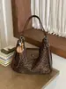 Bolsa de ombro versátil com estampa de leopardo retrô para o dia a dia, um acessório estiloso e prático para mulheres, com um toque de luxo.
