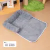 Tapete Cama para Gatos para Todas as Estações, Almofada de Dormir para Gatos, Almofada de Sofá, Tapete Cama para Pets, Tapete Cama para Cachorros Listrado, Tapete Refrescante de Verão