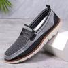 Zapatos de Hombre Talla Grande Transfronterizos Amazon Estilo Británico Zapatos Casuales de Hombre Mocasines de Moda Tejido de Punto Volador Transpirables Zapatos Planos