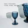 Série Azul Royal Decorações de Vitrine para Banquete Familiar Copo de Água de Grande Capacidade Excedente de Presente Taça de Sobremesa