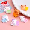 Lindo Animalito Sosteniendo Gominola Resina DIY Accesorios Niña Pegamento de Crema Diadema Pasador Parche Funda de Teléfono Móvil Decoración