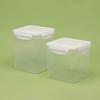 Caja de Tiras para Gatos Cuadrada Alimento Barril de Plástico Caja de Almacenamiento de Granos Caja de Plástico Sellada Barril Liofilizado Caja de Almacenamiento de Alimentos Conservación