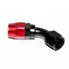 Conector de junta de tubería de enfriamiento de aceite de 45 grados AN4/AN6/AN8/AN10/AN12/AN16 negro/azul/rojo