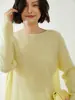 Novedad Otoño e Invierno 2026 Ropa de Punto de Cachemira para Mujer, Versátil, Adelgazante, Sencilla, Tejido Relajado, Suéter Holgado