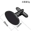 Ventas Directas de Fábrica Producto Nuevo Transfronterizo Gemelos Gemelos para Camisa de Hombre Acero Inoxidable 20*14mm Gemelos Ovalados
