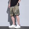 Shorts Casuais de Secagem Rápida para Homens, Verão Fresco Camuflado Esportivos de Caimento Solto Tamanho Grande Comprimento do Joelho Calças Finas Tendência