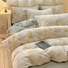 Conjunto de Quatro Peças para Quarto em Lã de Leite Espessa de Alta Qualidade Classe A Conjunto de Lã Quente Antiestático Tridimensional Esculpido de Lado Duplo de Inverno