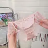 Sedosas y de ensueño~ Bragas de encaje de satén estilo francés, lujosas y sexys para mujer, con un delicado diseño calado, tejido transpirable y refuerzo de algodón puro