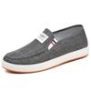 Sapatos de Lona 2025 Primavera e Outono Versátil Casual Sapatos Masculinos com Sola de Borracha Slip-On Sapatos de Pano Antigos de Pequim Atacado