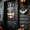 Cartel de Madera Colgante de Bienvenida de Acuarela de Halloween para Nuevo Producto Transfronterizo, Decoración Colgante de Elementos de Halloween Vívidos, Para Colgar Fuera de la Puerta
