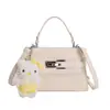 Bolso Pequeño de Alta Gama con Patrón de Avestruz para Mujer, Nuevo Modelo 2026 Versátil Bolso Cruzado, Bolso de Mano Cuadrado Pequeño Exquisito y Moderno