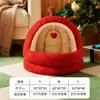 Cama para Perro Apple Invierno Engrosada Cálida Perro Pequeño Bichón Tipo Cerrado Seguridad Cama para Mascota Tienda para Perro Todas las Estaciones