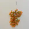 Ramas de pino de simulación bienvenida pino agujas de pino falsas ramas de pino hojas podocarpus ciprés de plástico decoración bonsái pinus thunbergii