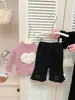 Calça Boca de Sino de Veludo para Bebê Menina no Inverno, Macacão de Veludo com Calça Larga, Leggings Estilosas para Bebês e Crianças Pequenas, Calça Externa com Forro de Lã e Espessada