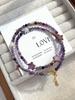 Nuevo Collar Hecho a Mano con Cuentas para Mujer Primavera/Verano 2026, Cadena para Clavícula Gargantilla con Diseño Romántico de Cielo Estrellado Morado de Nicho