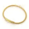 Pulsera elástica de acero inoxidable Pulsera redonda de cuello de cisne Collar Cadena de hueso de serpiente Botón a presión Pulsera collar simple de alta gama Joyería