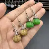 Pendientes de Calabaza de Ágata Retro para Halloween Pendientes Creativos de Cristal Natural con Forma de Calabaza y Sombrero de Bruja Joyería al por Mayor