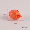 Miniatura de simulación modelo de fruta y comida naranja fresa pitaya plátano lichi limón decoración de comida