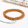 Pulseira Exquisita de Noz com Cabeça de Macaco em Forma de Pêssego Estilo Chinês Tradicional, Semente Antiga Natural com Alto Teor de Óleo, Acessório DIY, Atacado do Fabricante