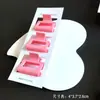 Grampo de Cabelo Quadrado de 4cm para Mulheres, Mais Vendido Transfronteiriço, Presilha de Garra de Cor Gradiente de Tamanho Médio para Rabo de Cavalo Alto Semi-Preso, Presilha Tubarão