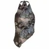 [Disponível para Personalização] Colete Sexy de Verão com Gola Halter Estampado, Revelador da Cintura, Top Sem Mangas Único e Bonito