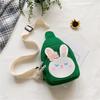 Bolsa Infantil Bolsa Pequeña de Niña Bolso Cruzado de Lona para Niña Bolsa de Conejo Linda Bolso de Hombro de Moda Bolso de Pecho