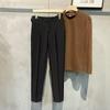 Pantalones de estilo coreano para hombre, pantalones de moda, primavera y verano, recién llegados, pantalones capri ajustados, pantalones casuales para hombre